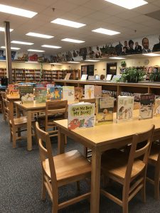School library set up for Event